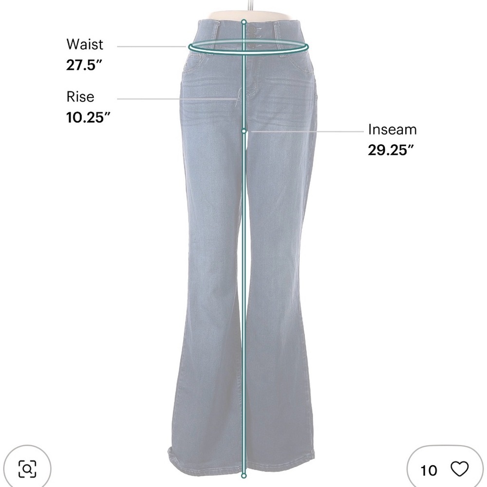 Laurie Felt Classic Blue Wide Leg Jeans - Picture 3 of 4